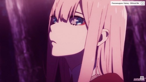 「AMV」 Darling in the FranXX -Nightcore Without Me Halsey zero two; hiro 02 newanime