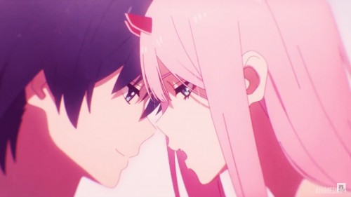 「AMV」 Darling in the FranXX -Nightcore Without Me Halsey zero two; hiro 02 newanime