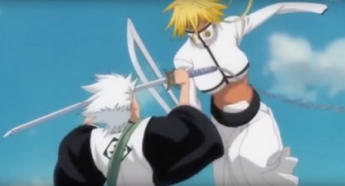 BLEACHБЛИЧ - Toshiro Hitsugaya vs Tia HarribelТоширо Хицугая против Тии Харибел