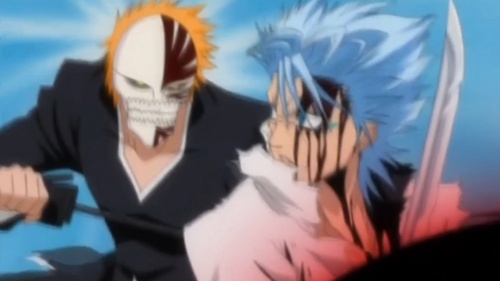 Bleach Блич: Grimmjow Jaegerjaquez vs Ichigo Kurosaki