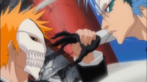 Bleach Блич: Grimmjow Jaegerjaquez vs Ichigo Kurosaki