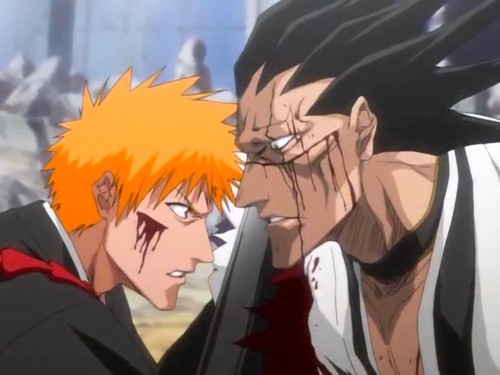 Bleach - Блич: Ichigo Kurosaki vs Kenpachi Zaraki